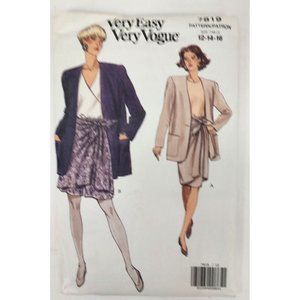 Vogue Pattern #7819 "Very Easy Very Vogue" Jacket, Skirt, Shorts 12 14 16 UNCUT